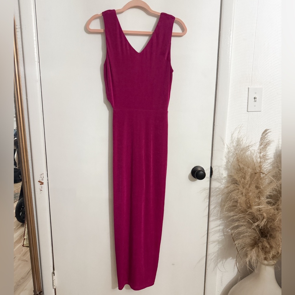Heartloom Pink Pardo Cut Out Midi Dress - Picture 5 of 7